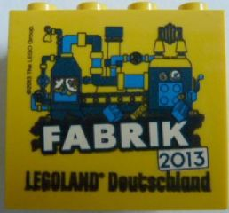 Brick 2 x 4 x 3 with Legoland Deutschland Fabrik 2013 Pattern