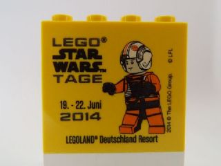 Brick 2 x 4 x 3 with Legoland Deutschland Resort Star Wars Tage 19. - 22. Juni 2014 Pattern