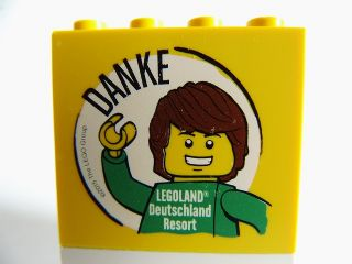 Brick 2 x 4 x 3 with Legoland Deutschland Resort Danke Pattern