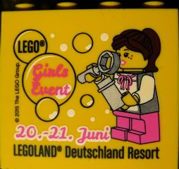 Brick 2 x 4 x 3 with Legoland Deutschland Resort Girls Event 20.-21. Juni Pattern