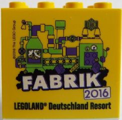 Brick 2 x 4 x 3 with Legoland Deutschland Resort Fabrik 2016 Pattern