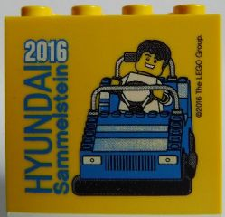 Brick 2 x 4 x 3 with HYUNDAI Sammelstein 2016 Pattern