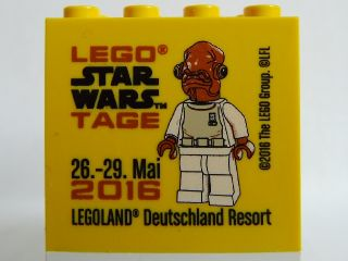Brick 2 x 4 x 3 with Legoland Deutschland Resort Star Wars Tage 26. - 29. Mai 2016 Pattern