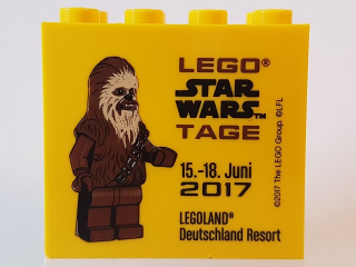 Brick 2 x 4 x 3 with Legoland Deutschland Resort Star Wars Tage 15. - 18. Juni 2017 Pattern