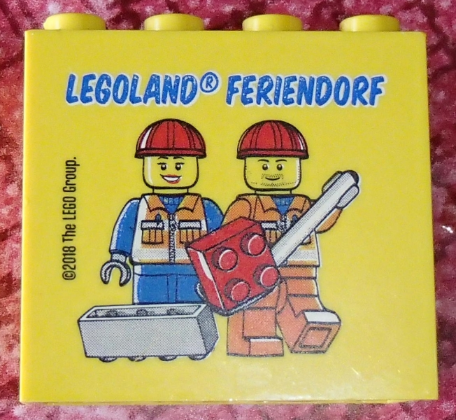 Brick 2 x 4 x 3 with Legoland Feriendorf 2018 Pattern