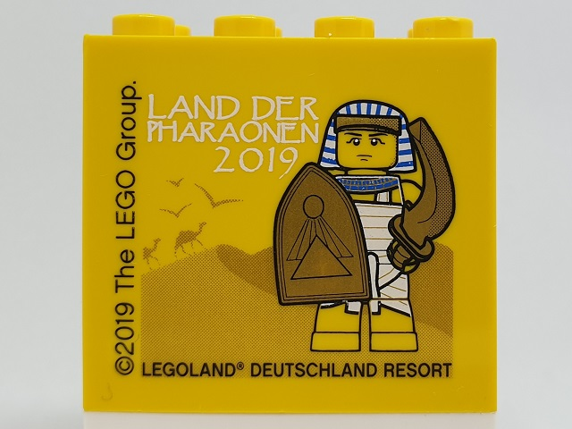 Brick 2 x 4 x 3 with LAND DER PHARAONEN 2019 LEGOLAND DEUTSCHLAND RESORT Pattern