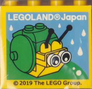 Brick 2 x 4 x 3 with LEGOLAND Japan, Brick Built Snail, and Raindrops Pattern