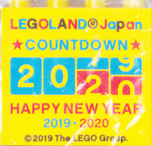 Brick 2 x 4 x 3 with LEGOLAND Japan, 'COUNTDOWN HAPPY NEW YEAR 2019-2020', and Changing Year Pattern