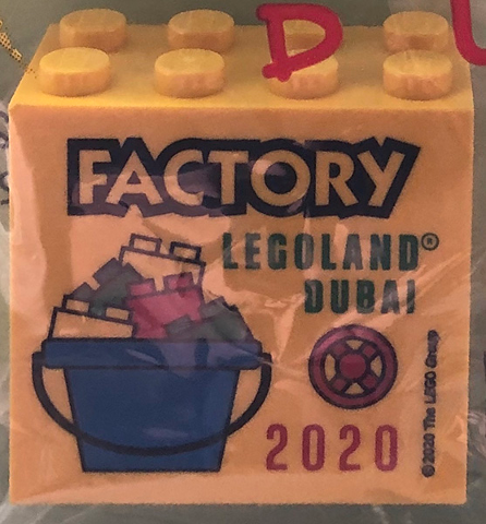 Brick 2 x 4 x 3 with LEGOLAND Dubai 2020 Factory Pattern