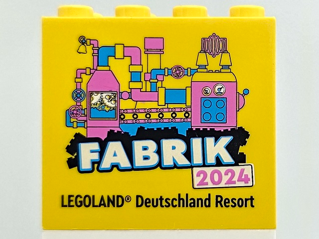 Brick 2 x 4 x 3 with LEGOLAND Deutschland Resort FABRIK 2024 Pattern