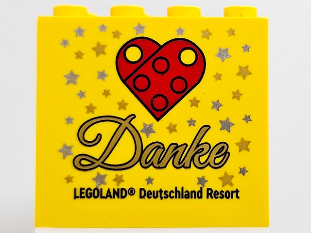 Brick 2 x 4 x 3 with Danke LEGOLAND Deutschland Resort Pattern