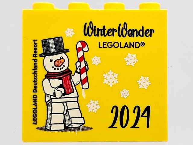 Brick 2 x 4 x 3 with WinterWonder LEGOLAND 2024 LEGOLAND Deutschland Resort Pattern