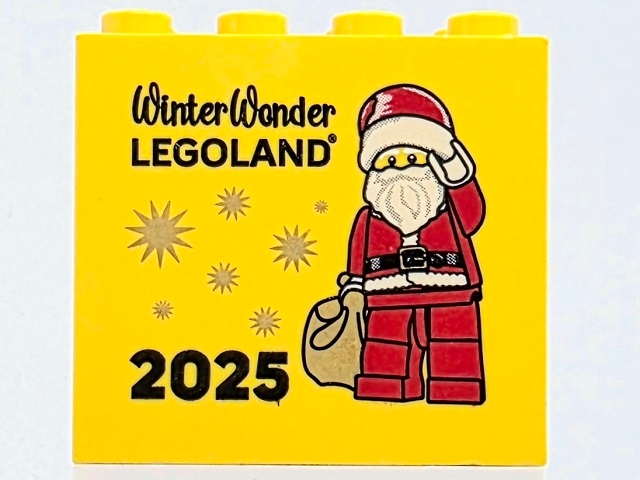 Brick 2 x 4 x 3 with WinterWonder LEGOLAND 2025 Pattern