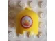 Brick, Round 2 x 2 x 1 2/3 Dome Top with Round Flame Pattern (Sticker) - Sets 3143 / 3148