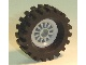 Wheel Spoked 2 x 2 with Pin Hole, with Black Tire 30 x 10.5 Offset Tread (30155 / 2346)