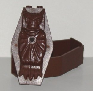 Container, Coffin with Vampire Relief Lid