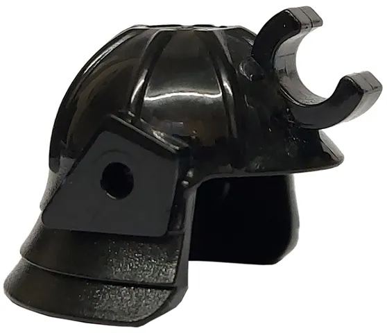 Minifigure, Headgear Helmet Ninja / Samurai with Clip and Short Visor