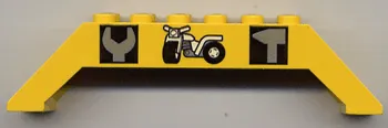 Slope 45 10 x 2 x 2 Double with Tools and Motorcycle Pattern
