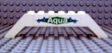 Slope 45 10 x 2 x 2 Double with 'Aqua' and Water Drops Pattern both sides (Stickers) - Set 4553