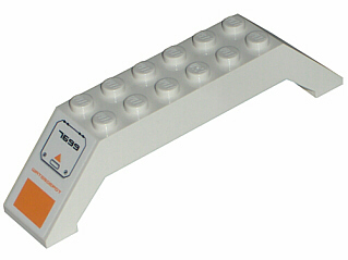 Slope 45 10 x 2 x 2 Double with 'WATERDEPOT' and '7699' Pattern on Both Sides (Stickers) - Set 7699