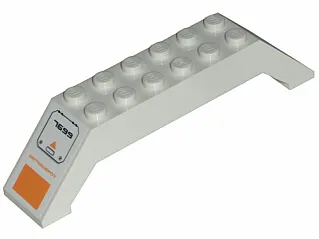 Slope 45 10 x 2 x 2 Double with 'WATERDEPOT' and '7699' Pattern on Both Sides (Stickers) - Set 7699