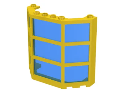 Window 3 x 8 x 6 Bay with Fixed Trans-Dark Blue Glass