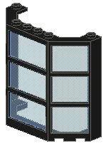 Window 3 x 8 x 6 Bay with Fixed Trans-Light Blue Glass