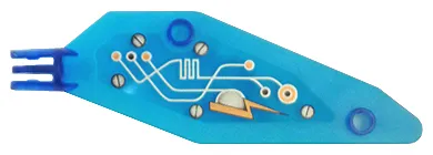 Wing Insectoid Small with Arm Hinge and Circuitry Pattern Right (Print on Top, Tip at Right, Logo at Back Edge)