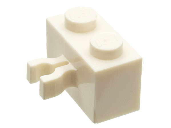 Brick, Modified 1 x 2 with Split U Clip Thick (Vertical Grip)