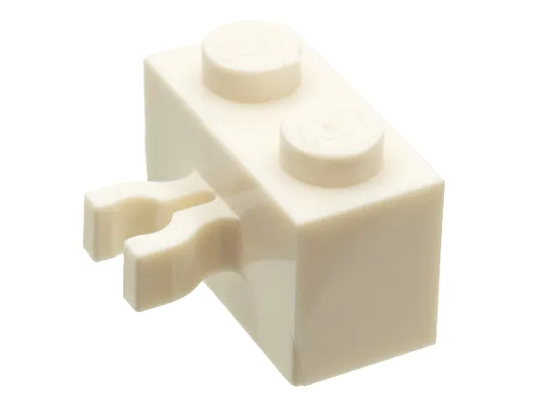 Brick, Modified 1 x 2 with Split U Clip Thick (Vertical Grip)