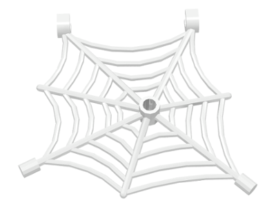Spider Web Flat with Hollow Stud, Bar Ends, and Clips