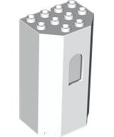 Panel 3 x 4 x 6 Turret Wall with Window