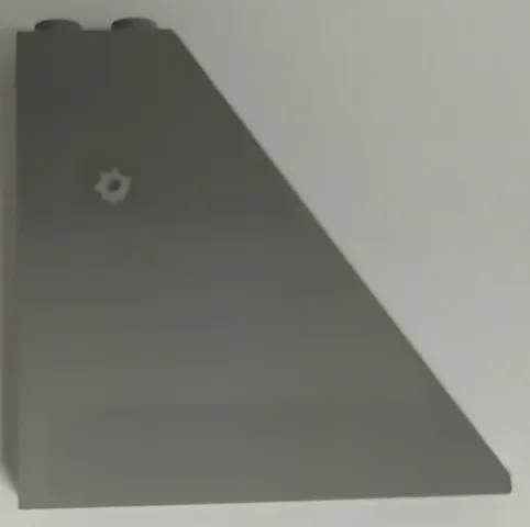 Slope 55 6 x 1 x 5 without Bottom Stud Holders with Bullet Hole Small Pattern (Sticker)  - Set 7709