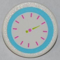 Road Sign 2 x 2 Round with Clip with Weight Scale Pattern (Sticker) - Set 3188