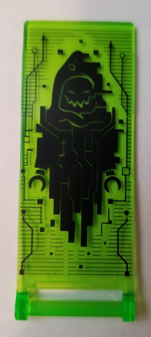 Flag 7 x 3 with Bar Handle with Monstrox Hologram Pattern