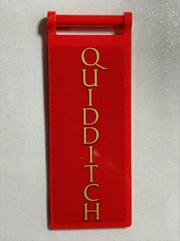 Flag 7 x 3 with Bar Handle with 'QUIDDITCH' Pattern on Both Sides (Stickers) - Set 75978