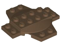 Plate, Modified 6 x 6 x 2/3 Cross with Dome