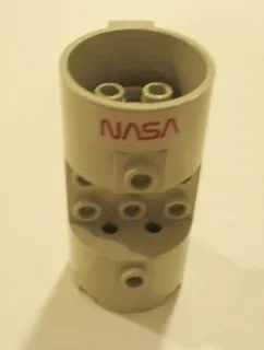 Cylinder 3 x 6 x 2 2/3 Horizontal with NASA Logo Pattern (Sticker) - Set 7470