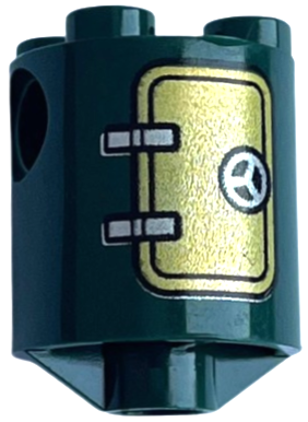 Brick, Round 2 x 2 x 2 Robot Body with Hatch and Handle Pattern