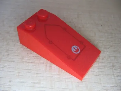 Slope 18 4 x 2 with SW Rebel A-wing Panel Pattern