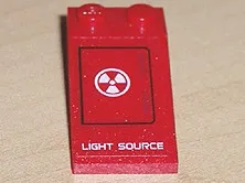 Slope 18 4 x 2 with 'LIGHT SOURCE' Pattern (Sticker) - Set 7701