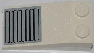 Slope 18 4 x 2 with Black Vent Grille on Gray Background Pattern (Sticker) - Set 7213