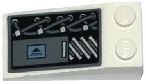 Slope 18 4 x 2 with Cables and Worm Screw Pattern (Sticker) - Set 70223