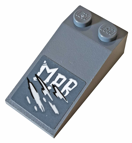 Slope 18 4 x 2 with 'MPB' and Scratches Pattern (Sticker) - Set 76078