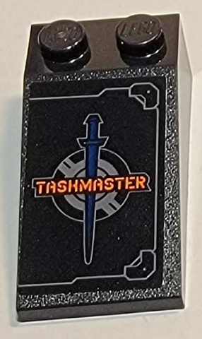 Slope 18 4 x 2 with Hatch and Taskmaster Logo with Sword Pattern (Sticker) - Set 77905