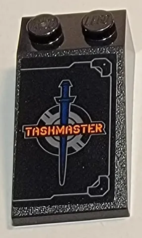 Slope 18 4 x 2 with Hatch and Taskmaster Logo with Sword Pattern (Sticker) - Set 77905