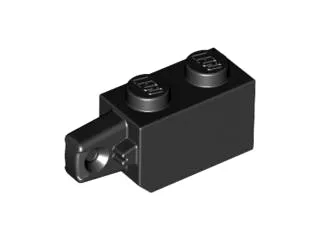 Hinge Brick 1 x 2 Locking with 1 Finger Vertical End