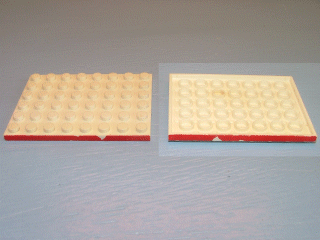 Plate 6 x 8 with Red Line on 1 Long Edge Pattern