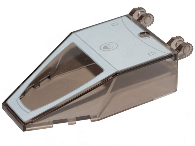 Windscreen 7 x 4 x 1 2/3 with Locking Dual 2 Fingers with White SW Y-wing Pattern