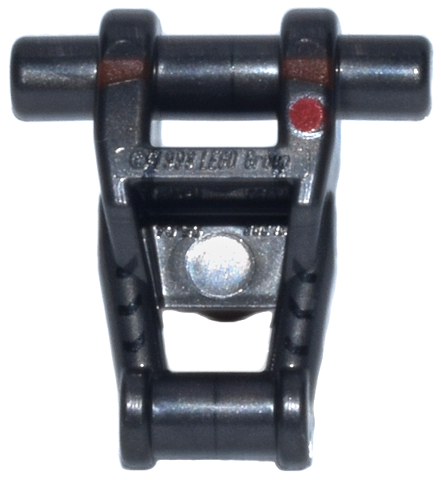 Torso Mechanical, Battle Droid with Red and Dark Silver Dot, Reddish Brown Stripes and Black Lines Pattern